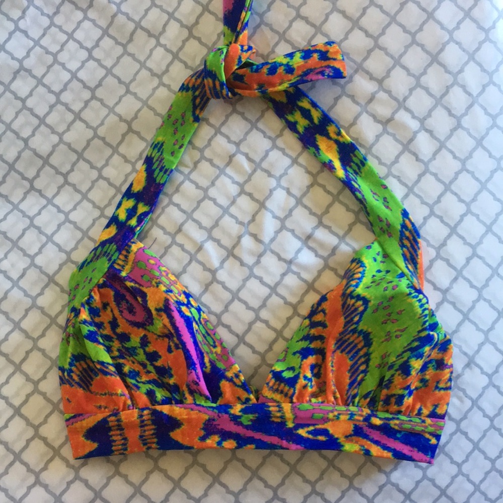 Shoshanna halter swim bikini top